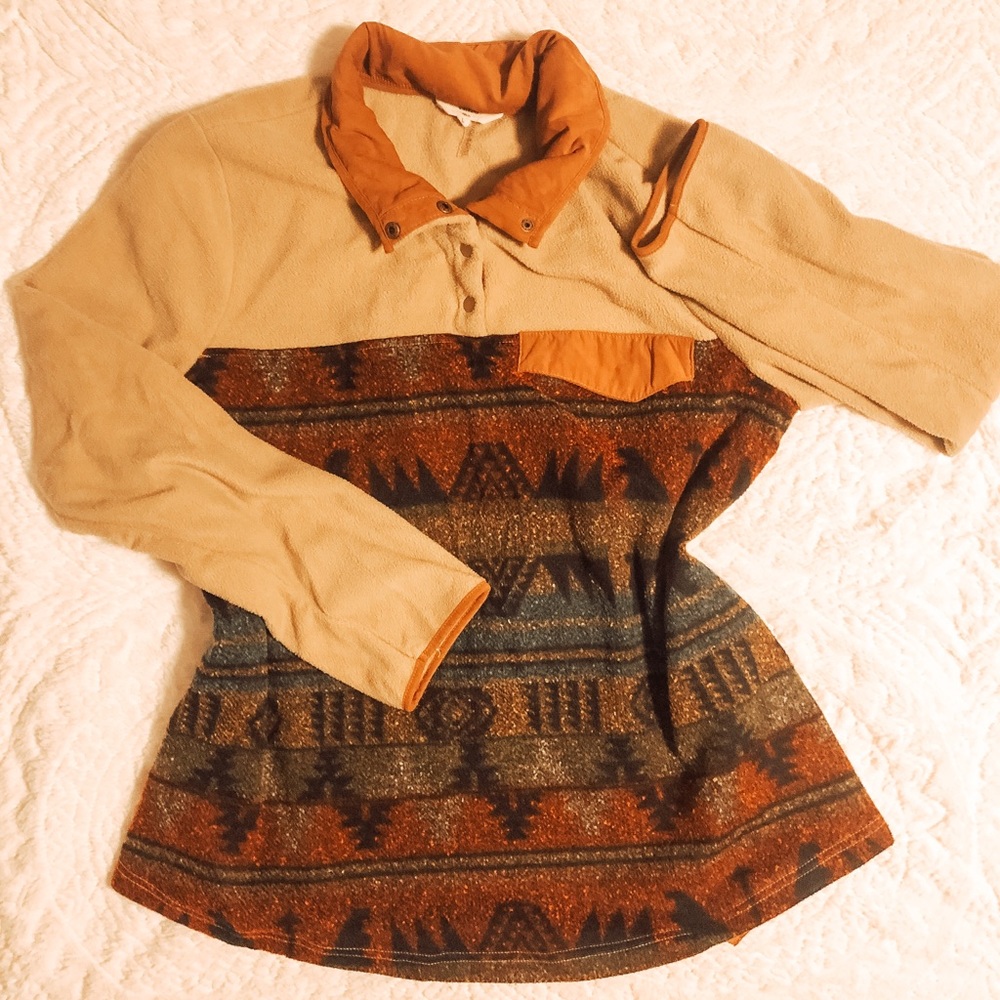 Large Entro Aztec Pullover